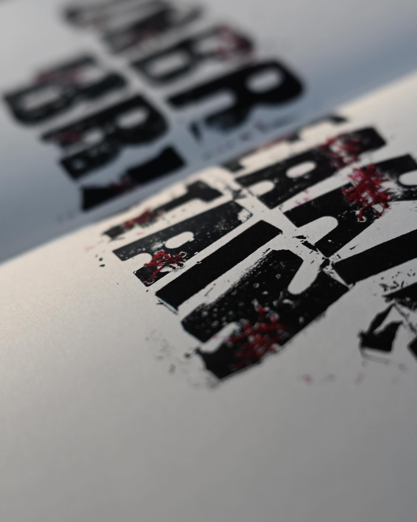 Photocopier and collage process showing raw analogue design methods